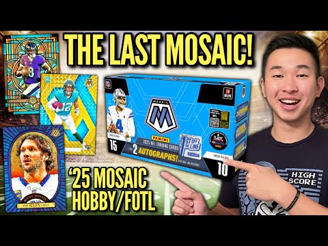 Видео: ПОСЛЕДНЯЯ МОЗАИКА УЖЕ ПРИБЫЛА! 😱🔥 Обзор 3-го набора Panini Mosaic NFL Football FOTL Hobby Box 202...