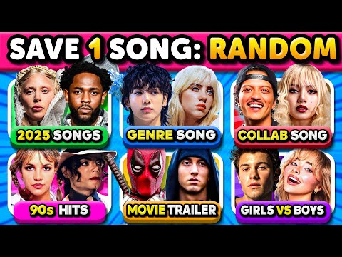 Видео: Сохраните одну песню: случайные правила, 30 правил, челлендж из 6 песен | Музыкальная викторина
