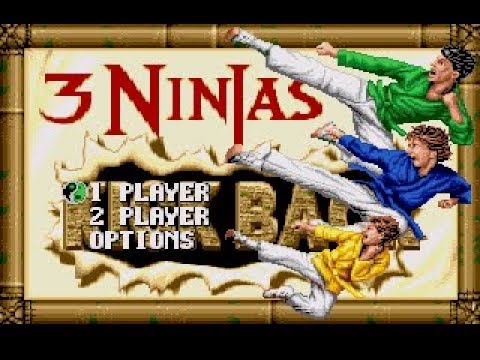 Видео: Полное прохождение (((SEGA))) 3 Ninjas Kick Back