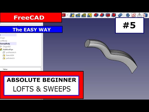 Видео: FreeCAD для начинающих #5 Лофты и развертки