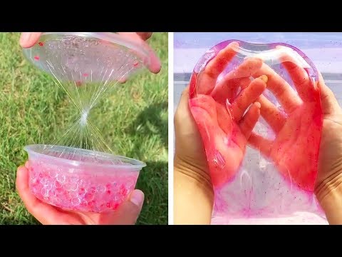 Видео: Самое удовлетворяющее видео слизи ASMR | Релаксирующая странно удовлетворяющая слизь 2019 | 352