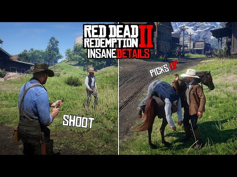 Видео: 14 Безумных Деталей в Red Dead Redemption 2 (Часть 6)