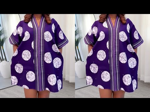 Видео: Как кроить и шить платье-бубу/кафтан с воротником-стойкой асо-оке #абайя #кафтан