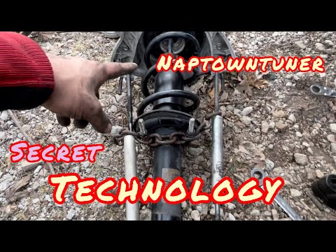 Видео: 25 минут ЛЕГКИЕ передние стойки пружины сняты Audi VW Новый инструмент Изобретение БЫСТРОГО метод...