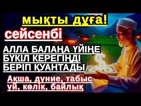 Видео: сейсенбі КҮНІ ЕҢ ҚҰДІРЕТТІ ДҰҒА! Алла бүкіл тілеуіңді және балаңа керектің бәрін беріп қояды