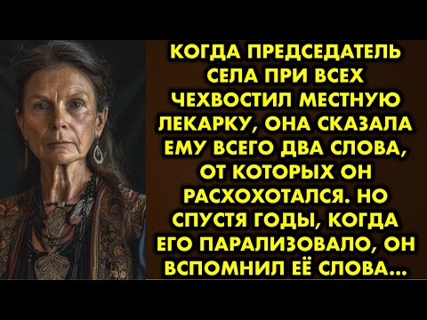 Видео: Когда председатель села при всех чехвостил местную лекарку, она сказала ему всего два слова, от…