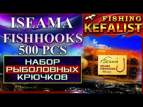 Видео: Iseama 500 PCS Fishhooks 🎣 Лучшие крючки для рыбалки  на бычка и кефаль— тест и обзор