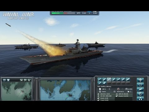 Видео: Масштабная Битва Современного Военно Морского Флота России и США ! Naval War: Arctic Circle