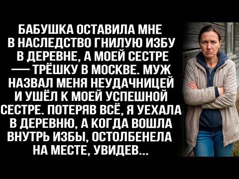 Видео: Бабушка оставила мне в наследство гнилую избу в деревне, а когда я вошла внутрь избы, остолбенела...