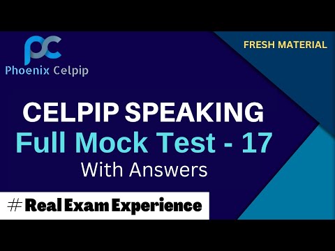 Видео: Тест CELPIP Speaking 17: Полная практика с ответами и советами