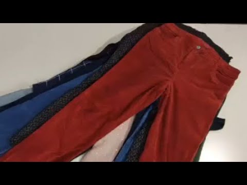 Видео: Лот 951 Брюки Джинсы Италия КРЕМ 1200ркг 13,1кг 30ед