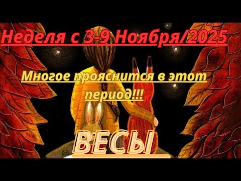 Видео: ВЕСЫ ♎️ ТАРОСКОП С 3-9 НОЯБРЯ/2025 от Alisa Belial.