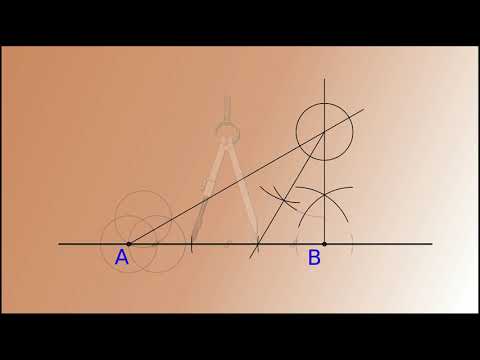 Видео: Деление отрезка циркулем на три части. How to divide a given segment into three parts by a compass.