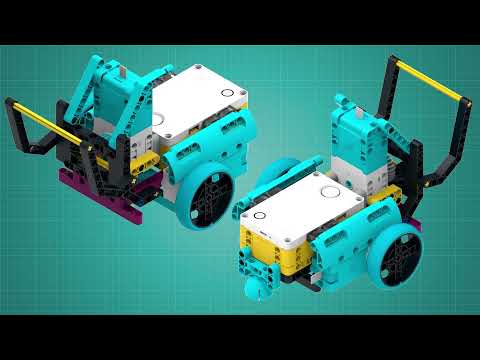 Видео: Приводная платформа с захватом. Инструкция по сборке. LEGO Spike Prime (45678).