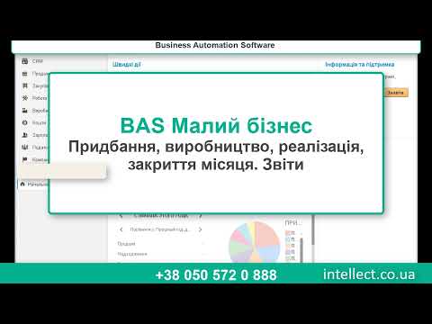 Видео: BAS Малий бізнес. Від купівлі, виробництва, продажу до фінансового результату.