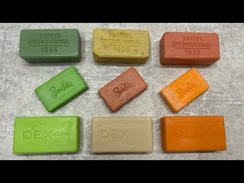Видео: Dry soap cutting 💛💚🧡/ Резка мыла / ASMR