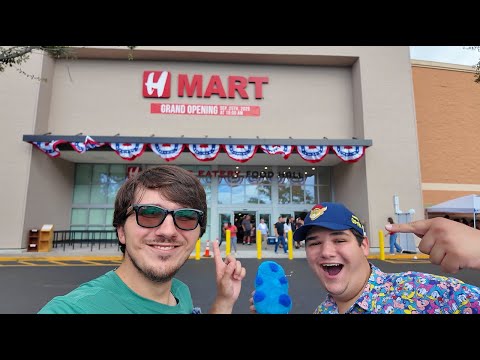 Видео: H Mart в Орландо, Флорида | Шопинг и еда в фуд-корте!