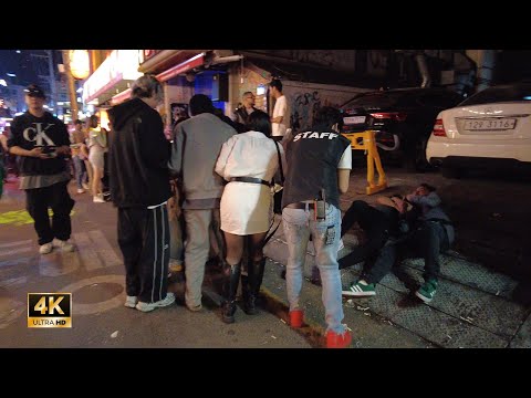 Видео: ［Hongdae 4K］Seoul Night Walk!! ~ Полицейские Хондэ К. сегодня тоже заняты ~~ !!