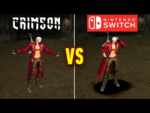 Видео: Сравнение DMC 3 Сrimson и Nintendo Switch. Devil May Cry 3 Crimson Обзор.