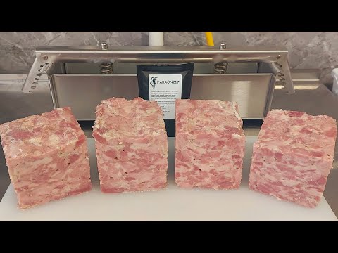 Видео: Рецепт, как приготовить Домашнюю Ветчину весом  3.5кг из свинины в пресс форме методом sous-vide