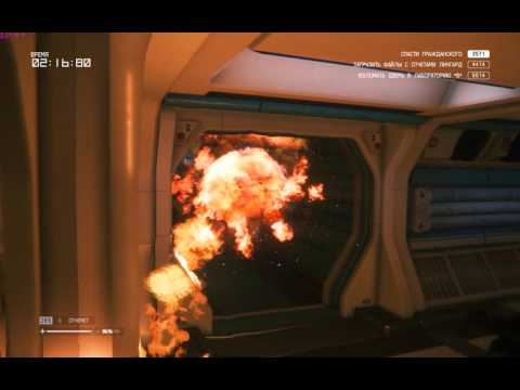 Видео: Alien Isolation. DLC Корпоративная этика. Аксель. Corporate Lockdown, Axel. Rus comments