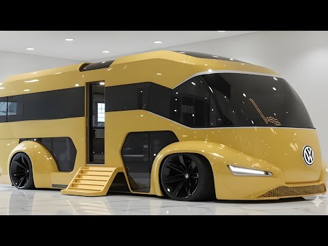 Видео: Новый Volkswagen Luxury Motorhome 2026 – Электрический автодом с футуристическим дизайном