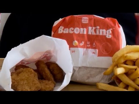 Видео: Мукбанг 🍔 Бургер Кинг 🍔 Фастфуд 🍔 Burger King 👑