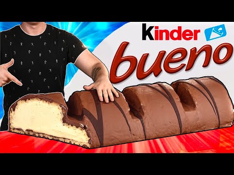 Видео: МЫ ПРИГОТОВИЛИ ОГРОМНЫЙ KINDER BUENO  ВЕСОМ В 100 КИЛОГРАММ