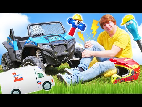 Видео: Ремонт машин: про квадроцикл, автобус Скулби и самолет! Развивающие видео про машинки - Сборник
