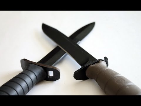 Видео: Армейские (боевые) ножи. WZ98 vs Glock78
