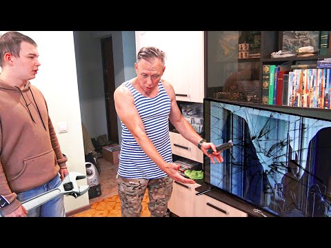 Видео: ГРИФЕР РАЗБИЛ ТЕЛЕВИЗОР ЗА 75 000 РУБЛЕЙ В РЕАЛЬНОЙ ЖИЗНИ!