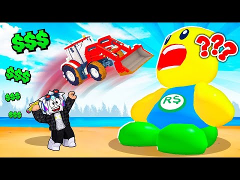 Видео: Я ДОЛЖЕН КОРМИТЬ ГИГАНТСКОГО НУБА ВСЕМ, ЧТО МОГУ НАЙТИ!!! ROBLOX Feed The Giant