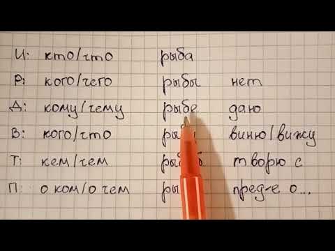 Видео: Как легко запоминать падежи и вопросы к ним