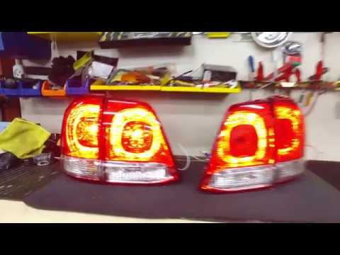 Видео: Модернизация задних фонарей TOYOTA LC200 2007-2011