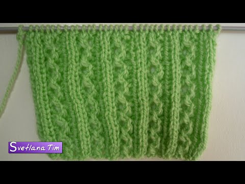 Видео: Нежный Узор АЖУРНЫЕ ДОРОЖКИ для вязания многих изделий. Мастер Класс ВЯЗАНИЕ СПИЦАМИ № 227