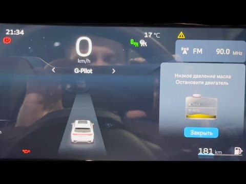 Видео: Картинка вместо уровня масла на приборной панели Geely Monjaro. Подтверждающий эксперимент