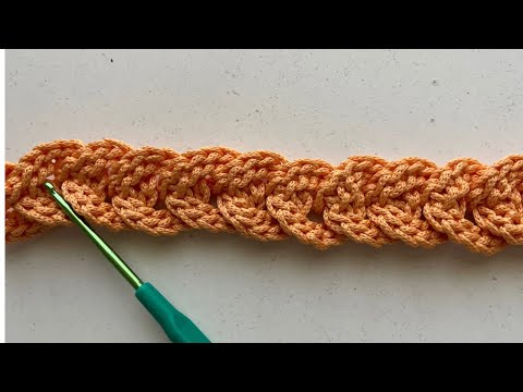 Видео: Простой узор для ручки либо ремешка сумки, а также пояса