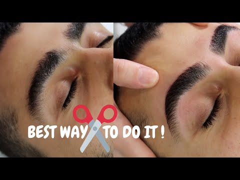 Видео: КАК УХАЖИВАТЬ МУЖСКИЕ БРОВИ