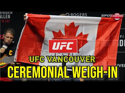 Видео: UFC Vancouver: церемониальное взвешивание и дуэли Де Риддера и Аллена