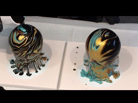 Видео: ВАУ 🤩 АКРИЛОВАЯ ЗАЛИВКА НА СТЕКЛЯННЫХ ВАЗАХ - СУПЕР ШИКАРНЫЙ РЕЗУЛЬТАТ ЖИДКОЕ ИСКУССТВО