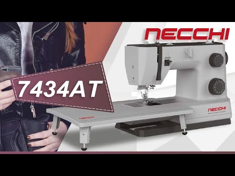 Видео: Полупромышленная швейная машина NECCHI 7434АТ