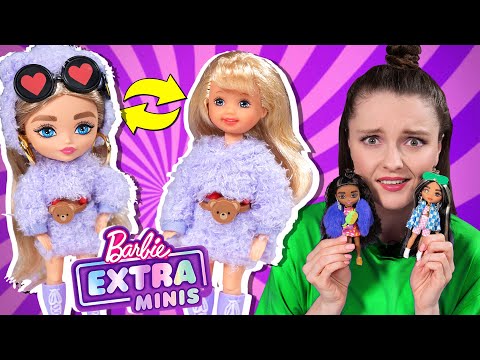 Видео: МАЛЕНЬКИЕ Barbie Extra Minis: обзор, распаковка, пересадка тел