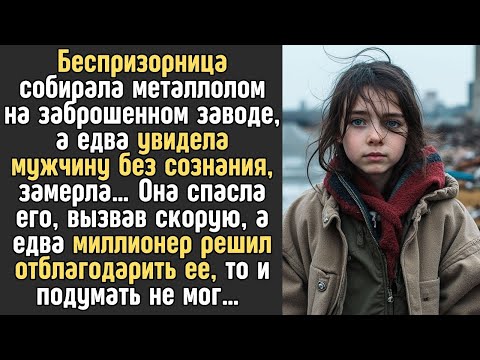 Видео: БЕСПРИЗОРНИЦА собирала металлолом в заброшенном заводе, а едва увидела МУЖЧИНУ без сознания, замер