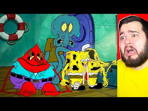 Видео: МЕРЗКИЙ МУЛЬТИК ГУБКА БОБ! САМОЕ ЖУТКОЕ ВИДЕО ГУБКА БОБ.EXE