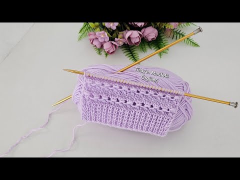 Видео: Легкий узор спицами для жилета, кардигана, свитера и шали