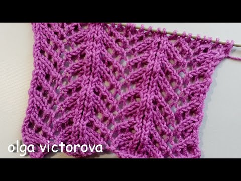 Видео: АЖУРНЫЕ ДОРОЖКИ , СХЕМА, ОПИСАНИЕ 835 Узоры спицами