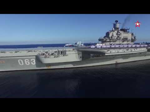 Видео: «Адмирал Кузнецов»  Первый боевой выход  1-я часть.