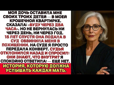 Видео: Дочь оставила мне троих сыновей и исчезла — 15 лет спустя обвинила меня в похищении детей.