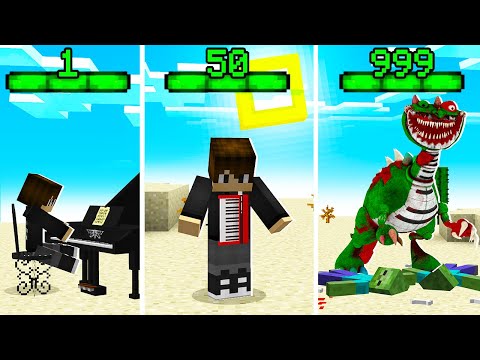 Видео: Я СТАНОВЛЮСЬ ПИАНОЗАВРОМ С КАЖДЫМ УРОВНЕМ В МАЙНКРАФТ! ЕНОТИК PIANOSAURUS MINECRAFT