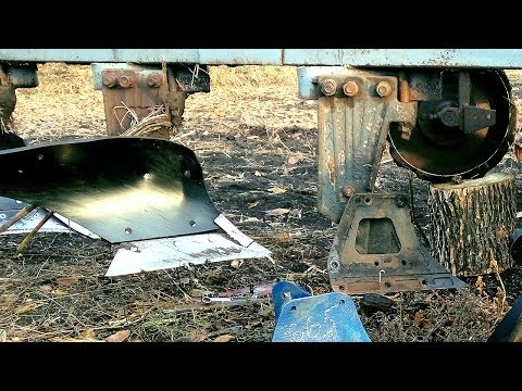 Видео: Проблемы с пахотой.  ДТ-75 1988г.в. с пластиковым плугом ПЛН-4.35 #СельхозТехника ТВ